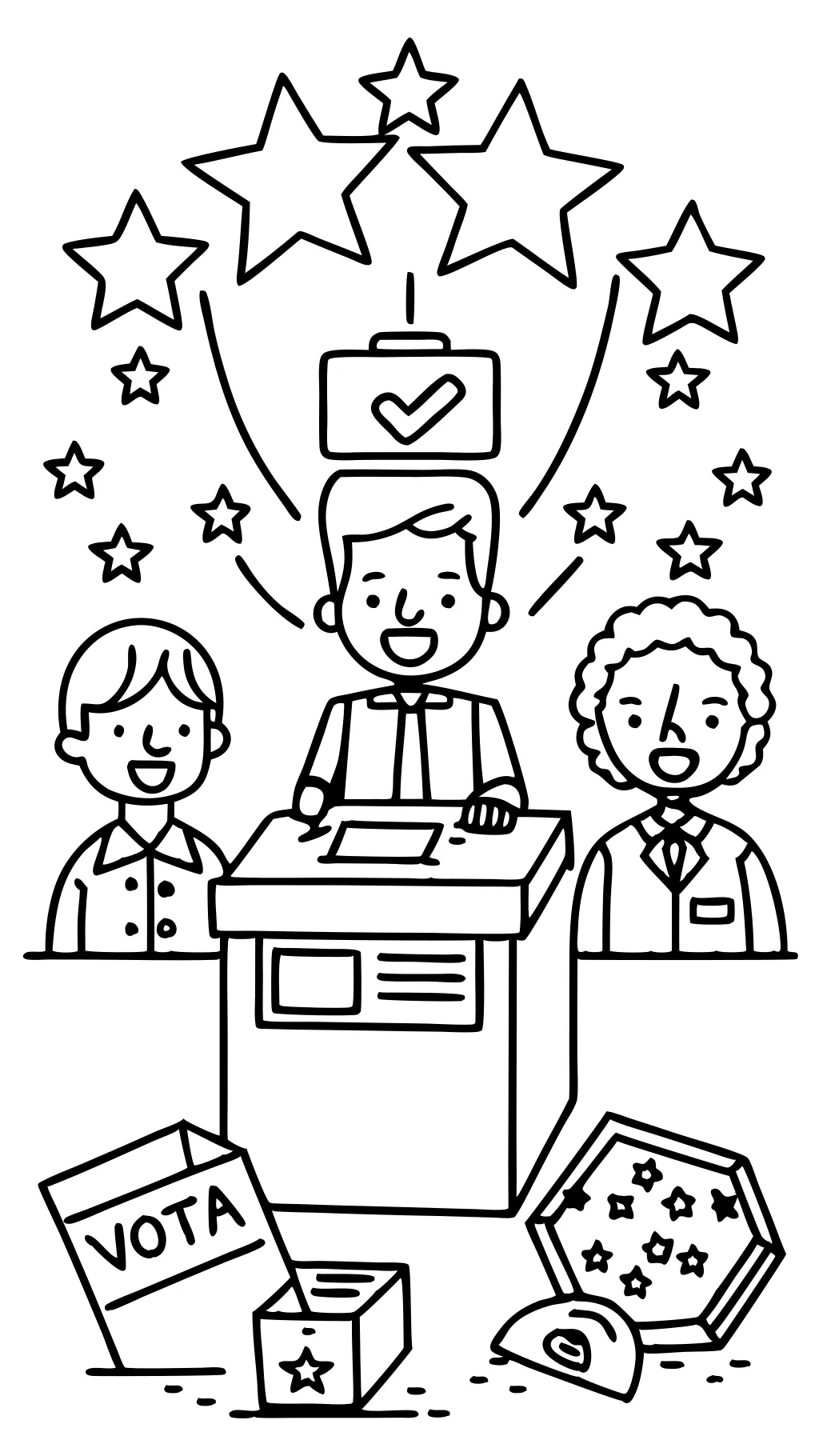 election coloring pages